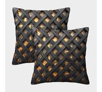 FELASBUID Woven Pattern-Modern Geometric Design Federe Cuscini Per Divano Decorative Available All Seasons Fodere Per Cuscini 2 Pezzi Quadrate Con Cerniera Invisibile Da Letto Per Salotto 40x40cm