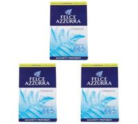 Felce Azzurra - 3 Sacchetti Profumati Classico, Profumatore per Ambienti Piccoli, Armadio, Cassetti, Valigia, Borsone Palestra, Profumatore Ambiente per 6 Settimane di Profumo, Profumatori Appendibili