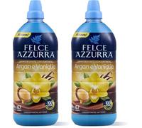 Felce Azzurra - Ammorbidente Lavatrice Argan e Vaniglia Concentrato 100 Giorni di Profumo, Bucato Morbido con Oli Essenziali Naturali, 1x1340ml (67 Lavaggi) Dermatologicamente Testato 100% Riciclabile