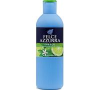 Felce Azzurra - Bagnoschiuma Profumato Fresco Bergamotto, Bagno Schiuma Detergente Delicato Idratante per Pelle Morbida, Note Esotiche Cocco e Cannella, Bagnodoccia Dermatologicamente Testato, 650 ml