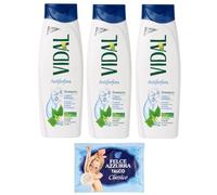Felce Azzurra Confezione da 3 shampoo Vidal Antifora Capelli Normali, shampoo antifora per capelli normali, 250 ml