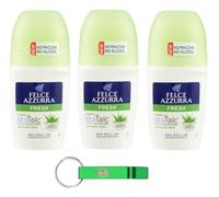 Felce Azzurra - Deodorante Roll On Fresh con aloe vera, formula IdraTalk, efficacia 48 ore, senza macchie, 50 ml + portachiavi Beni Culinari gratuito