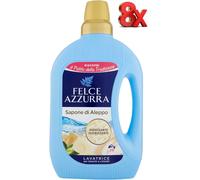 Felce Azzurra - Detersivo Lavatrice Liquido Sapone di Aleppo Capi Bianchi e Colorati Sgrassante Igienizzante, Bucato Fresco Profumato, Detersivi Concentrati Smacchia anche a Freddo 1595ml (32 Lavaggi)