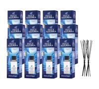 Felce Azzurra Diffusore Ambiente a Bastoncini, Fragranza Classico Original, Formato 120 ml (12 Unità) + Ricambio 10 Bastoncini Per Diffusori Neri