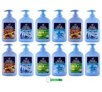 Felce Azzurra Sapone Liquido Kit Test 12 x 300 ml - 4 diverse fragranze - Ideale per mani e viso + Portachiavi Beni Culinari