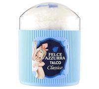 Felce Azzurra - Talco in Polvere Profumato Classico in Barattolo con Piumino, Assorbente, Fresco e Lenitivo per Adulti, Bambini e Bagnetto Neonato, 100% Naturale per Pelle Morbida e Asciutta, 250gr