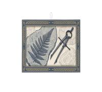 Felce e Bussola scolapiatti per bancone della cucina, tappetino assorbente vintage botanico, elegante tappetino classico in microfibra per la decorazione della casa, 40,6 x 45,7 cm