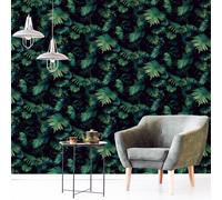 Felce Foglia Muro Carta da Parati Arthouse Verde 907601 - 3D Effetto Tropicale