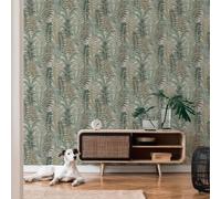 Felce Foglie Carta da Parati AS Creation 39347-4 Verde Botanico Trama Vinile