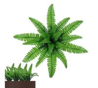 Felci artificiali | Verde realistico resistente ai raggi UV, pianta di felce, verde artificiale per decorare spazi interni ed esterni, decorazione per la casa e il giardino su portico, porta