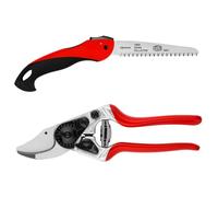FELCO 14 Forbici da Potatura Professionali Compatte Bypass 18 mm per Mani Piccole con Sega Pieghevole FELCO 600