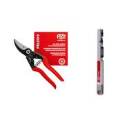 FELCO 5 Forbici da Potatura Professionali Bypass 25 mm in Acciaio per Mano Destra e Mani Grandi con Affilatore Multifunzionale FELCO 905