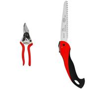 FELCO 6 Forbici da Potatura Professionali Compatte Bypass 20 mm per Mano Destra con Sega Pieghevole FELCO 600