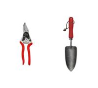 FELCO 6 Forbici da Potatura Professionali Compatte Bypass 20 mm per Mano Destra con Trapiantatore Manuale FELCO 401 in Acciaio al Boro