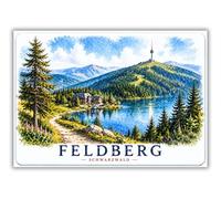 Feldberg 010626 - Calamita da frigorifero Souvenir della Foresta Nera Germania