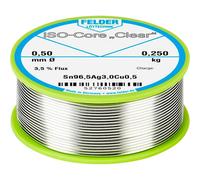 Felder ISO-Core Clear SAC305 Stagno per saldatura Bobina Sn96,5Ag3Cu0,5 0.250