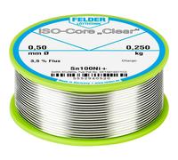 Felder ISO-Core Clear Sn100Ni+ Stagno per saldatura Bobina Sn99,25Cu0,7Ni0,05