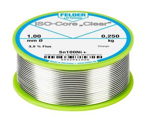 Felder ISO-Core Clear Sn100Ni+ Stagno senza piombo Bobina Sn99,25Cu0,7Ni0,05