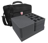 Feldherr Borsa Maxi con Set di Schiuma, Compatibile con Orchi - Armageddon Miniatures: conservazione e Trasporto, vassoi da Mezza Misura e Misura Intera Inclusi (MAX162BO)
