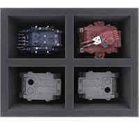 Feldherr FS090A004 Vassoio in Schiuma Compatibile con Warhammer 40.000-4 Scomparti