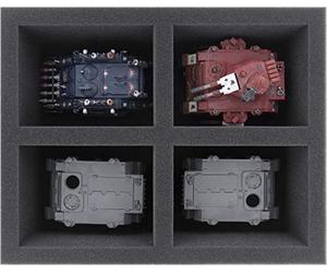 Feldherr FS090A004 Vassoio in Schiuma Compatibile con Warhammer 40.000-4 Scomparti