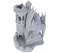 Feldherr Il Torre dei Dadi della Torre di Guardia - 22 cm di Altezza - Giochi di Ruolo e da Tavolo - PLA Ecologico - Mitico Lancio - D&D Dungeons And Dragons - Warhammer - Fantasy, Colore:Grey