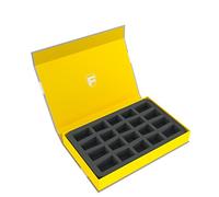 Feldherr Magnetic Box Giallo Compatibile con 20 Miniature più Piccole