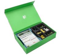 Feldherr Magnetic Box Verde per Warhammer Age of Sigmar - 1 portacarte per Carte warscroll Grandi + Inserto Schiuma per Miniature, Dadi e Accessori, Colore:Pink