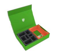 Feldherr Magnetic Box Verde per Warhammer Age of Sigmar - 1 portacarte per Carte warscroll Grandi + Inserto Schiuma per Miniature, Dadi e Accessori, Colore:Orange
