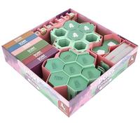 Feldherr Organizzatore Compatibile con Dorfromantik: Sakura - Inserto per Scatola di Gioco da Tavolo + 20 Supporti per Tessere - Ordine e Visione d'insieme migliorati