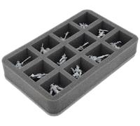 Feldherr Vassoio in schiuma compatibile con Warcrow - 12 scomparti - Conservare e trasportare in sicurezza fino a 12 modelli Warcrow - HS050A174