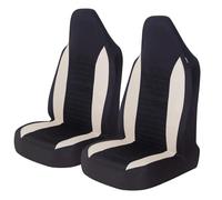 FELEA 2 Set Coprisedili Anteriori Auto per Cupra Formentor 2020-2024 Copri-sedili Auto Universale Protezione per Sedili Auto Accessori Auto Interno,B-Beige