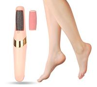 Felenny Strumento elettrico ricaricabile per la rimozione dei calli con 2 testine a rullo, 2 velocità, strumento per la cura dei piedi, per pelle morta e tacco screpolato