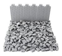 Feleph 360 pezzi 1x2 mattoni di profilo in muratura per parti di parete e pezzi diversi set di giocattoli alla rinfusa compatibile con le principali marche