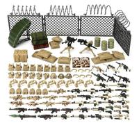 Feleph Armi militari Pack Toy Set Building Blocks Accessori modello per figure soldato, Deserto Camouflage Combat Suit Army Tactical Outfits Gear Kit Piece