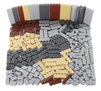 Feleph Masonry Profile Bricks - Set di 260 mattoni da costruzione multicolore per pareti MOC in muratura, profilo in mattoni, compatibile con grandi marche