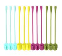 Feleph Riutilizzabile Silicone Cavo Cravatte, Cinghia Multiuso Cravatta, Originale Gear Fascette, Cibo Saver Multicolore Gomma da Cancellare Twist Cravatta