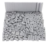 Feleph Set di 260 mattoncini da costruzione multicolori per pareti MOC, profilo mattoni, compatibili con grandi marche