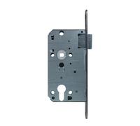 FELGNER Serratura da infilare per cilindro profilato | Serratura di alta qualità con cilindro a chiave | 2 giri | foro di 55 mm | DIN sinistra | piastra arrotondata - larghezza 18 mm