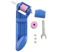 Felicafie Set di affilatrici per punte da trapano con mola in corindone per punte in ferro con gambo dritto da 20-125 mm, smerigliatrice elettrica portatile per cacciaviti pneumatici manuali arancione