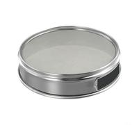 Felicafie Setaccio per test di laboratorio da 20 cm, con rete in acciaio inossidabile 304, telaio cromato per ispezione di campioni di medicinali (60 maglie)