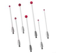 Felicafie Sonda tattile CMM con asta in porcellana e sfera rossa, per stilo filettato M3 per misurazione su superfici delicate, modello A-5004-3646 (A-5004-2545)