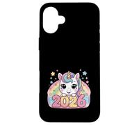Felice Anno Nuovo 2026 Unicorn Lovers Magical Vibes Custodia per iPhone 16 Plus