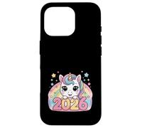 Felice Anno Nuovo 2026 Unicorn Lovers Magical Vibes Custodia per iPhone 16 Pro