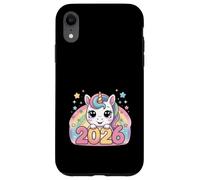 Felice Anno Nuovo 2026 Unicorn Lovers Magical Vibes Custodia per iPhone XR