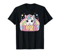 Felice Anno Nuovo 2026 Unicorn Lovers Magical Vibes Maglietta