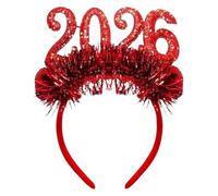 Felice Anno Nuovo Fascia -18x21cm 2026 Copricapo Glitter | Felice Anno Nuovo Decorazioni Per Feste Di Gemella | Teste Per Feste Per Donne Eventi In Costume Casa Classroom Canta Per Vacanza Indoor