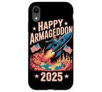 Felice Armageddon 2025 4 luglio USA Anti-Guerra Trump Awareness Custodia per iPhone XR