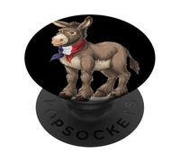 Felice asino in Francia Colori per gli amanti degli asini PopSockets PopGrip Adesivo