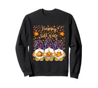Felice Autunno Y'All Autunno Foglie Halloween Strega Gnomi Felpa